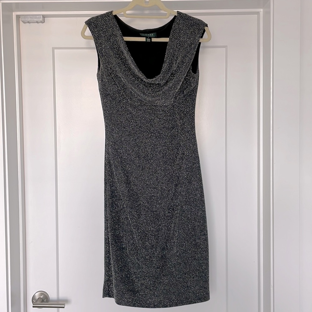 Ralph Lauren Black and Silver Dress Size 4